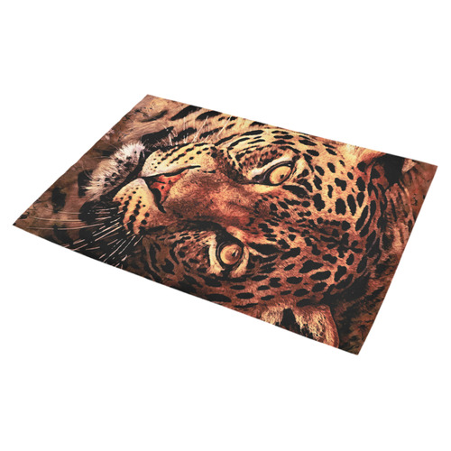 gepard leopard #gepard #leopard #cat Azalea Doormat 30" x 18" (Sponge Material)