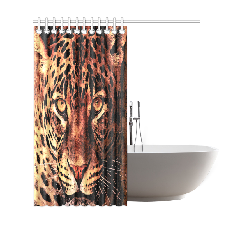 gepard leopard #gepard #leopard #cat Shower Curtain 69"x72"