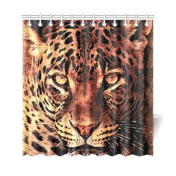 gepard leopard #gepard #leopard #cat Shower Curtain 69"x72"