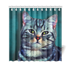 cat Bella #cat #cats #kitty Shower Curtain 69"x70"