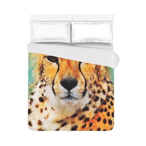 gepard leopard #gepard #leopard #cat Duvet Cover 86"x70" ( All-over-print)