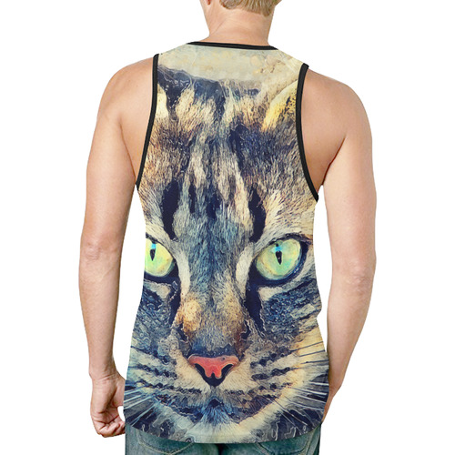 cat Simba New All Over Print Tank Top for Men (Model T46)