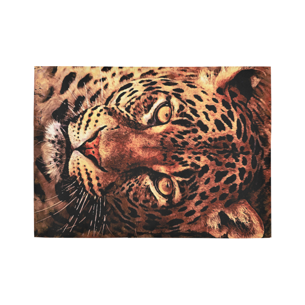 gepard leopard #gepard #leopard #cat Area Rug7'x5'