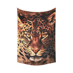 gepard leopard #gepard #leopard #cat Cotton Linen Wall Tapestry 60"x 90"