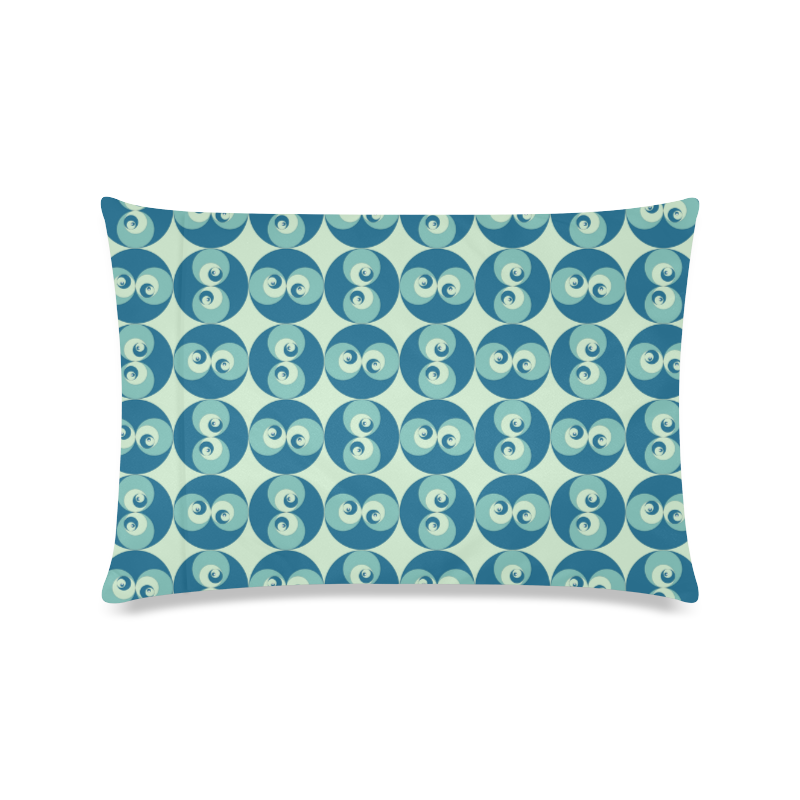 spiral-rose-2--pattern Custom Zippered Pillow Case 16"x24"(Twin Sides)