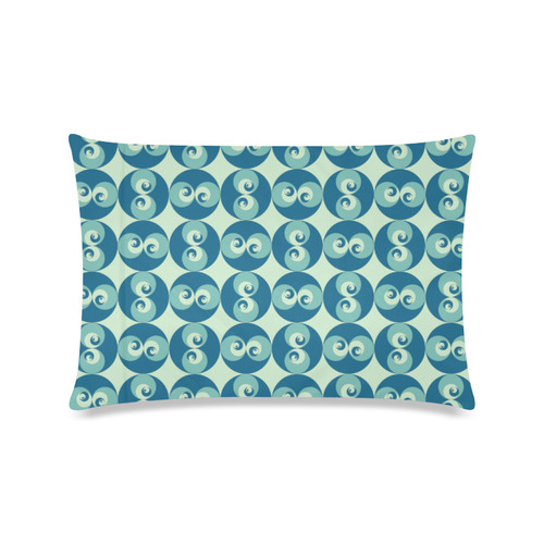 spiral-rose-2--pattern Custom Zippered Pillow Case 16"x24"(Twin Sides)