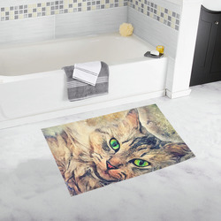 cat Pixie #cat #cats #kitty Bath Rug 20''x 32''
