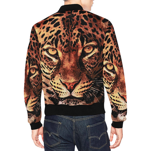 gepard leopard #gepard #leopard #cat All Over Print Bomber Jacket for Men (Model H19)
