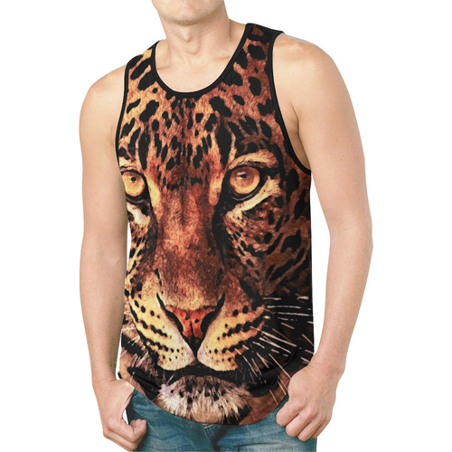 gepard leopard #gepard #leopard #cat New All Over Print Tank Top for Men (Model T46)