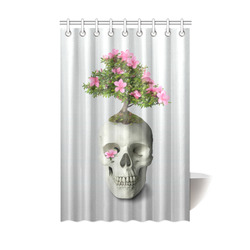 Bonsai Skull Shower Curtain 48"x72"