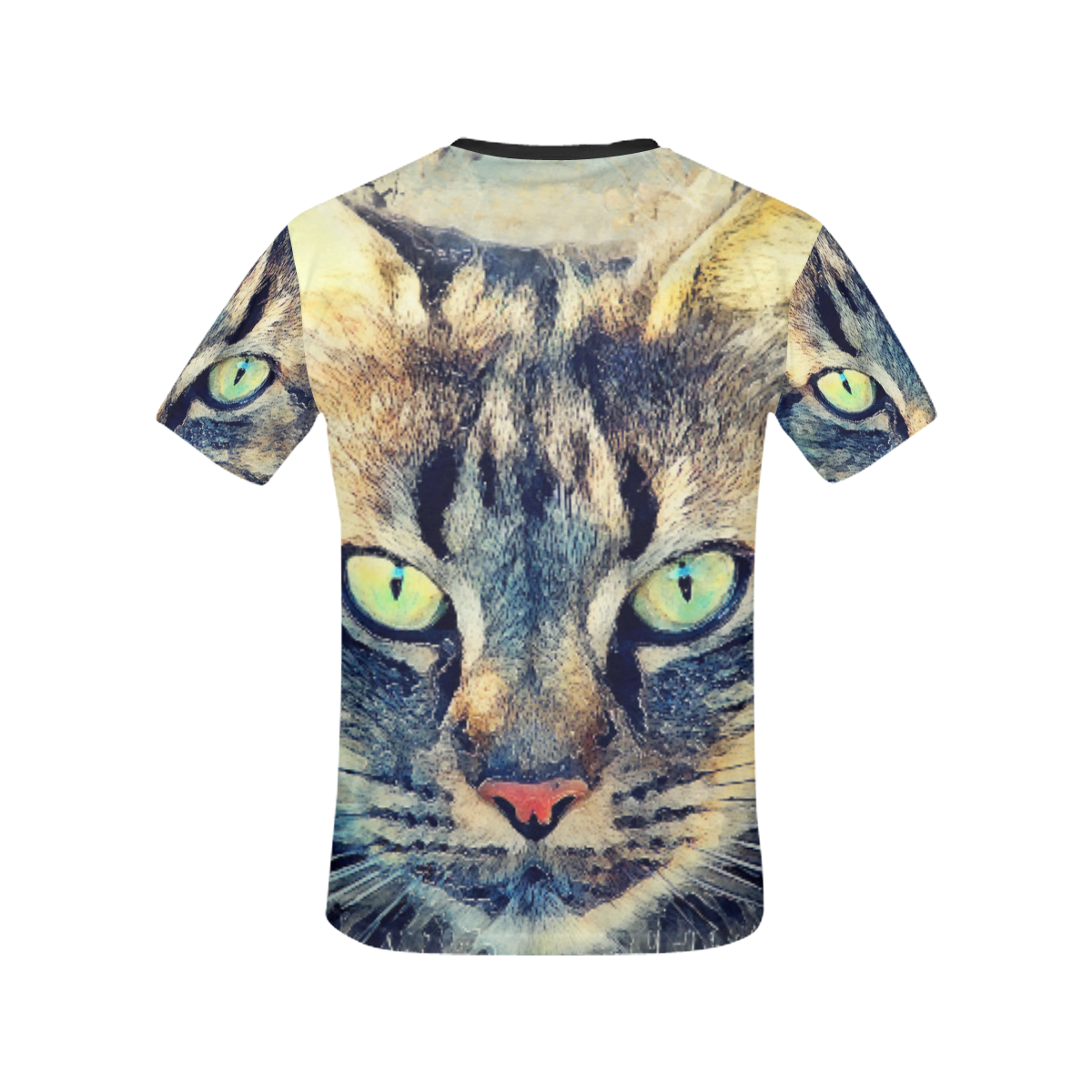 cat Simba All Over Print T-shirt for Women/Large Size (USA Size) (Model T40)