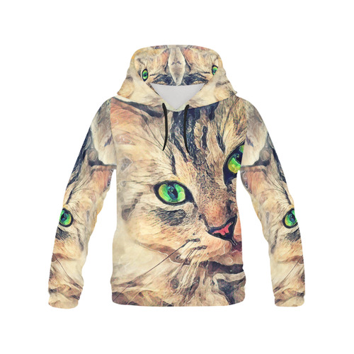 cat Pixie #cat #cats #kitty All Over Print Hoodie for Men/Large Size (USA Size) (Model H13)
