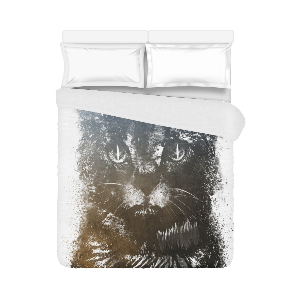 cat #cat #cats #kitty Duvet Cover 86"x70" ( All-over-print)