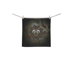 Funny steampunk owl Square Towel 13“x13”