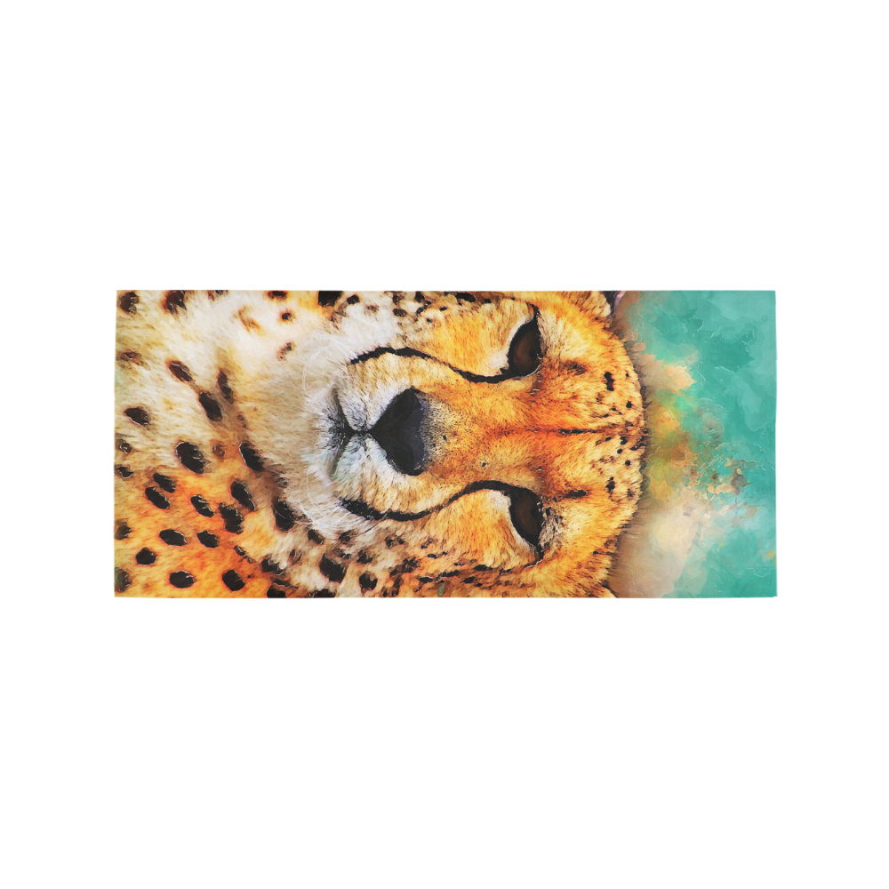 gepard leopard #gepard #leopard #cat Area Rug 7'x3'3''