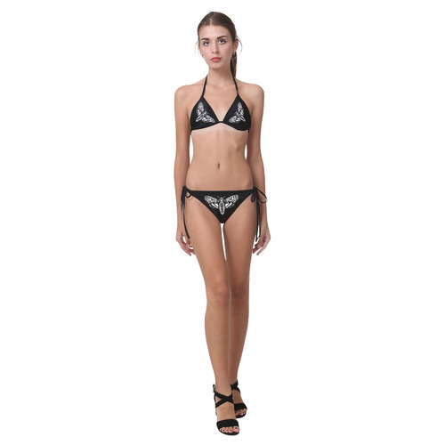 DEATHHEADisolatedandblacked Custom Bikini Swimsuit (Model S01)