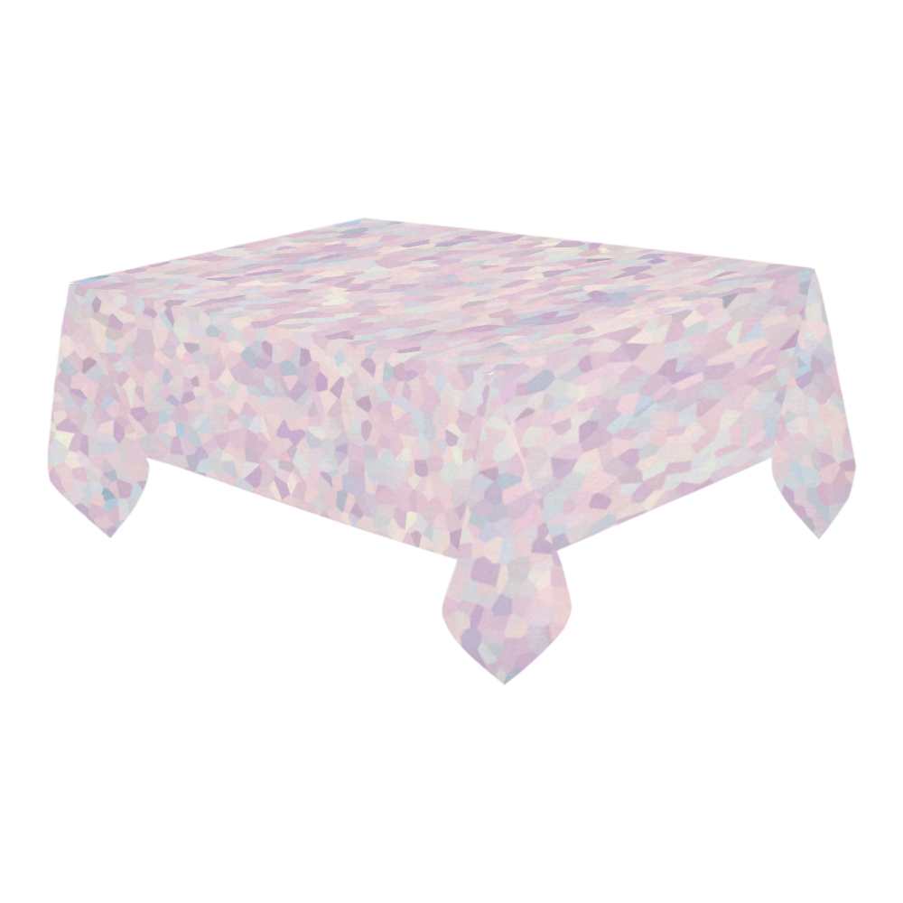 lavender & lilac pattern Cotton Linen Tablecloth 60" x 90"