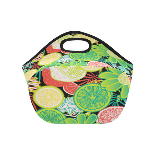 Loudly Lime Neoprene Lunch Bag/Small (Model 1669)