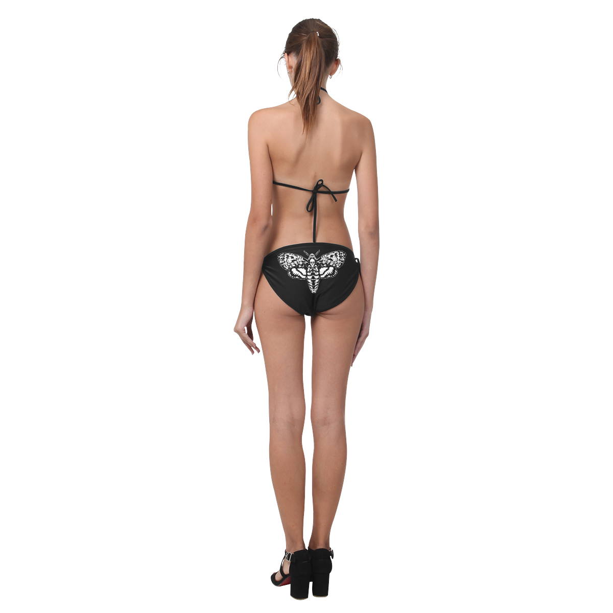 DEATHHEADisolatedandblacked Custom Bikini Swimsuit (Model S01)