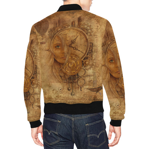 A Time Travel Of STEAMPUNK 1 All Over Print Bomber Jacket for Men (Model H19)