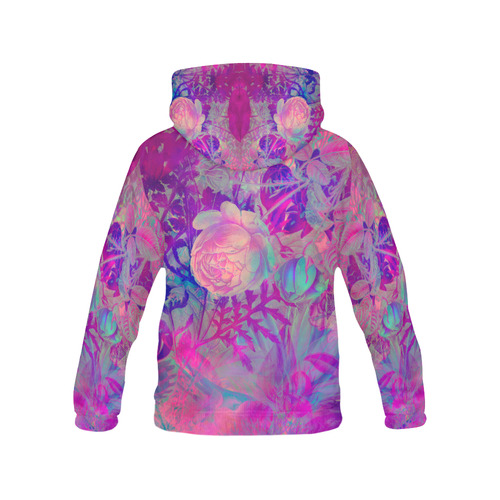 flora 6 All Over Print Hoodie for Men/Large Size (USA Size) (Model H13)