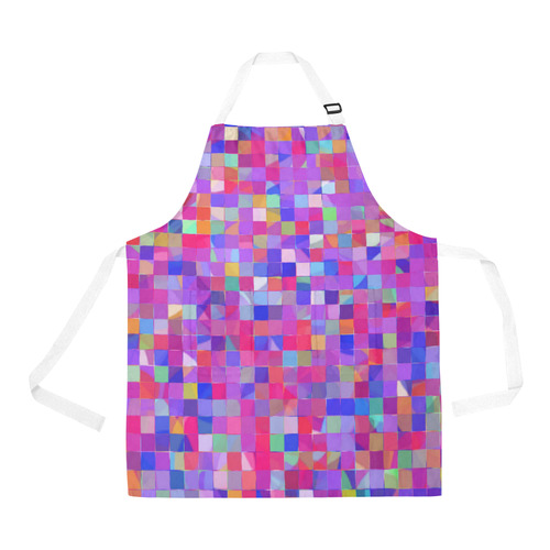 colorful squares All Over Print Apron