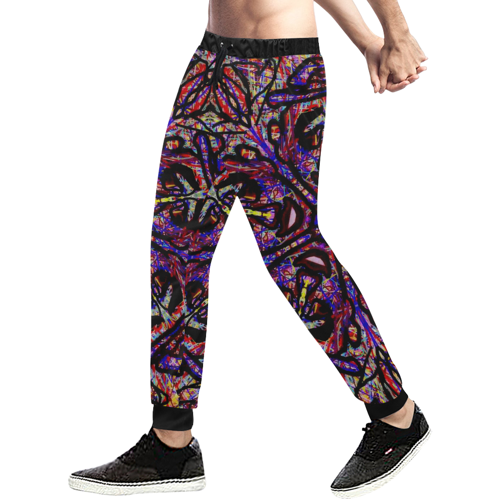 Thleudron Drum Men's All Over Print Sweatpants (Model L11)