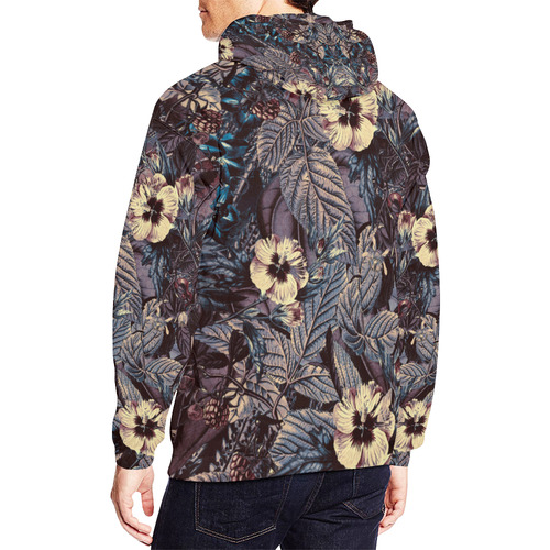 flowers 9 All Over Print Hoodie for Men/Large Size (USA Size) (Model H13)