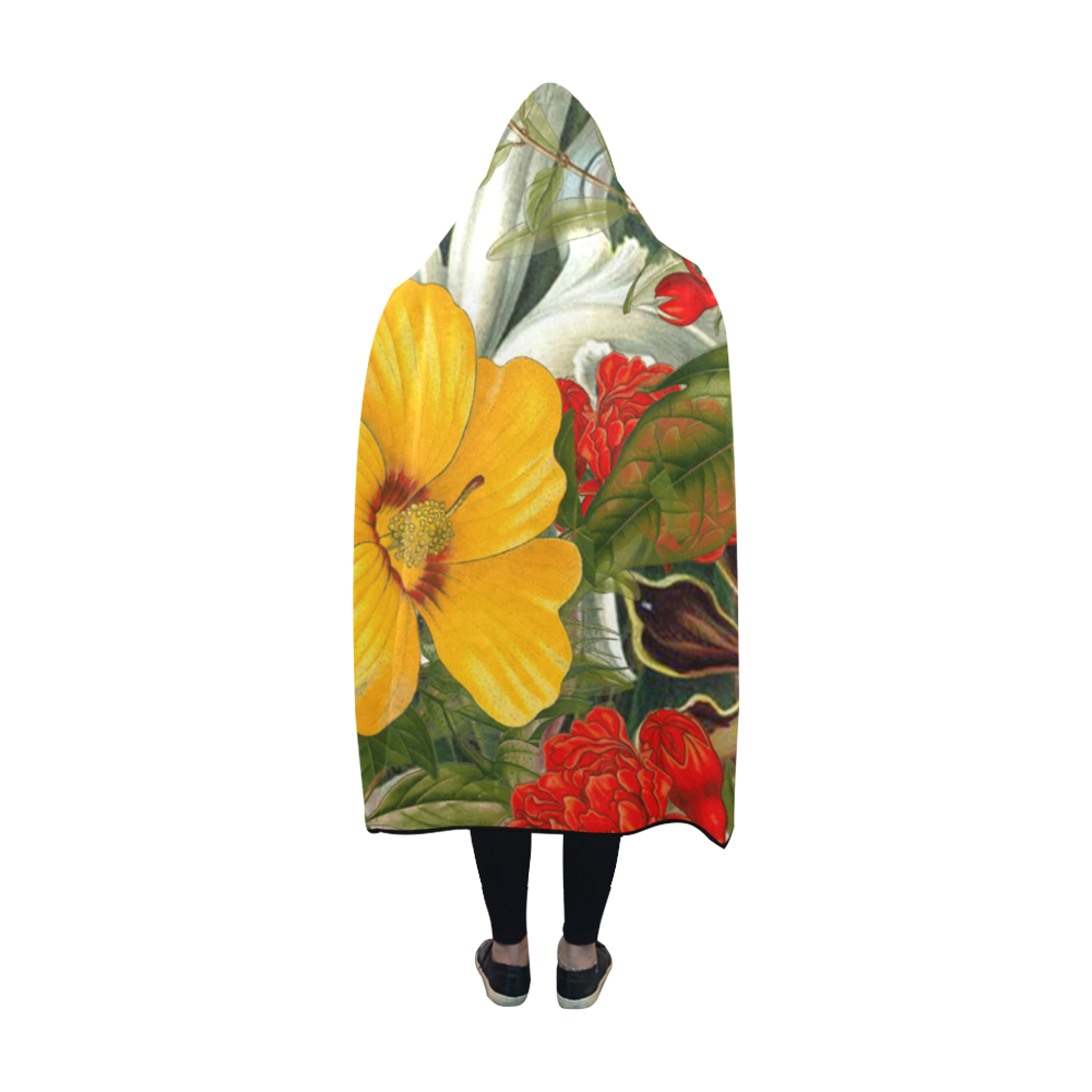 flora 1 Hooded Blanket 60''x50''