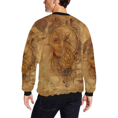 A Time Travel Of STEAMPUNK 1 All Over Print Crewneck Sweatshirt for Men (Model H18)