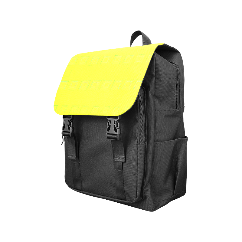 Yellow green multicolored multiple squares Casual Shoulders Backpack (Model 1623)