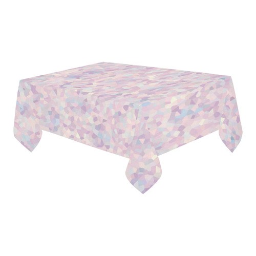 lavender & lilac pattern Cotton Linen Tablecloth 60" x 90"