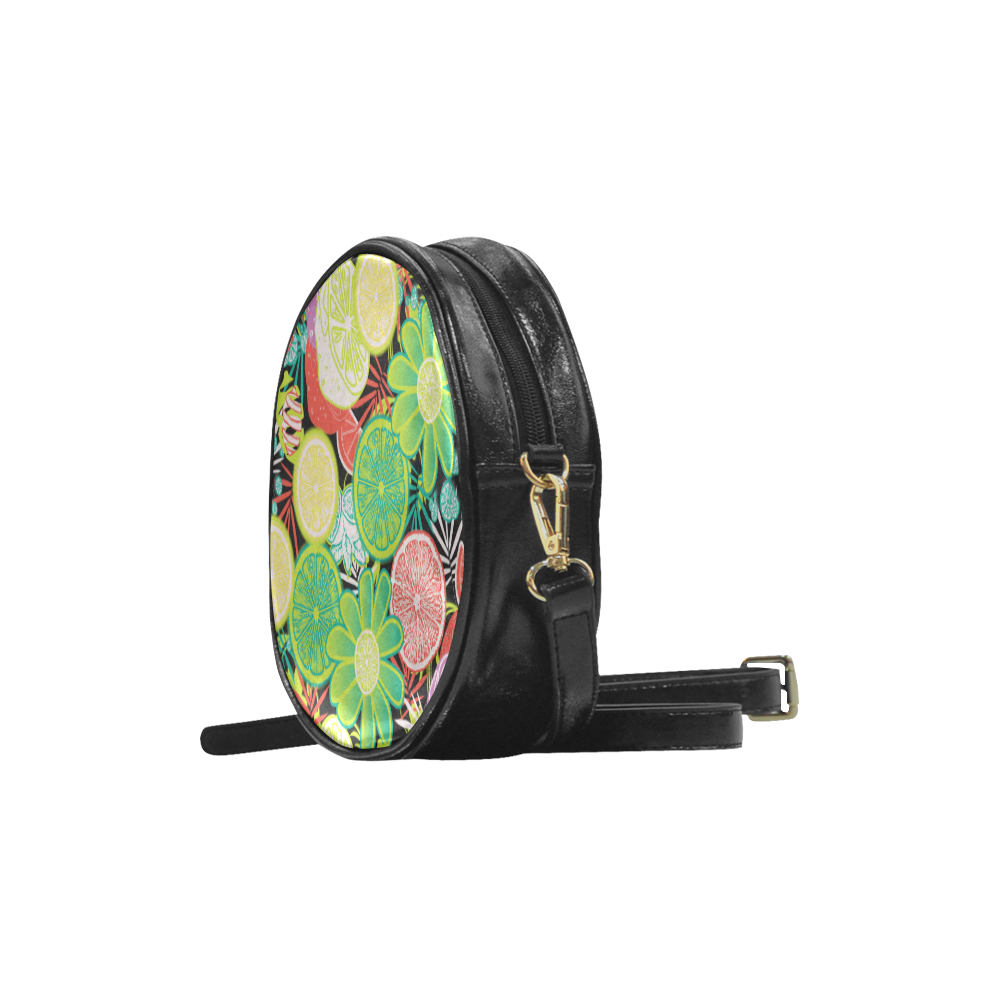 Loudly Lime Round Sling Bag (Model 1647)