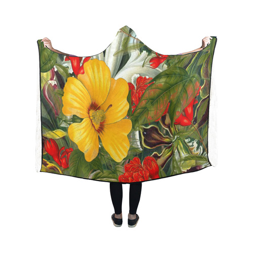 flora 1 Hooded Blanket 50''x40''