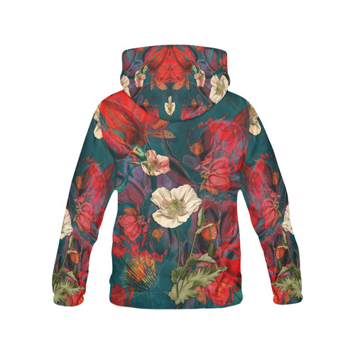flora 3 All Over Print Hoodie for Men/Large Size (USA Size) (Model H13)