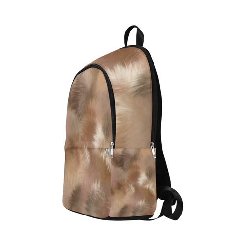 Shades of Colors Fluffy Faux Fur Fabric Backpack for Adult (Model 1659)