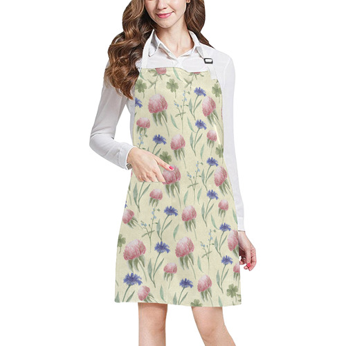 Field of wild flowers All Over Print Apron