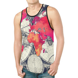 world map 28 New All Over Print Tank Top for Men (Model T46)