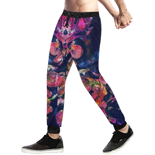 flowers Men's All Over Print Sweatpants (Model L11)