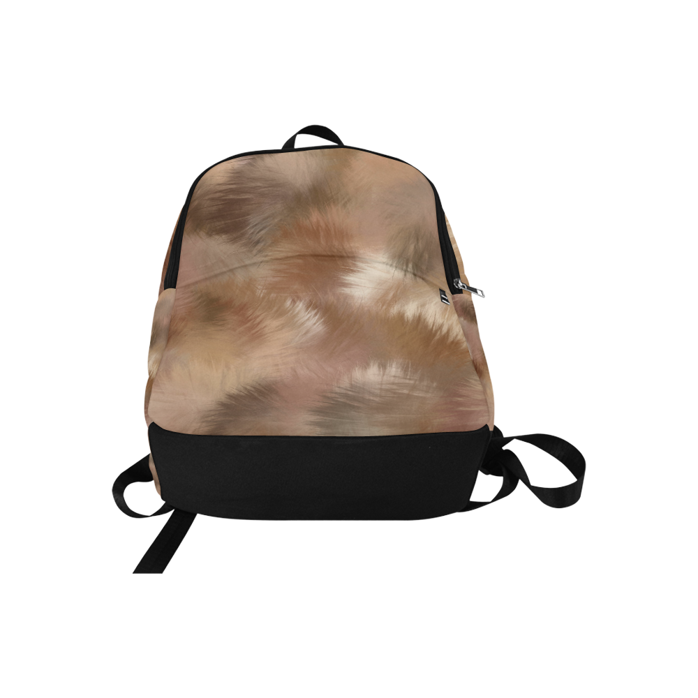 Shades of Colors Fluffy Faux Fur Fabric Backpack for Adult (Model 1659)