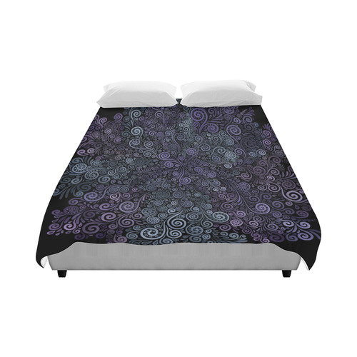 3d Psychedelic Ultra Violet Powder Pastel Duvet Cover 86"x70" ( All-over-print)