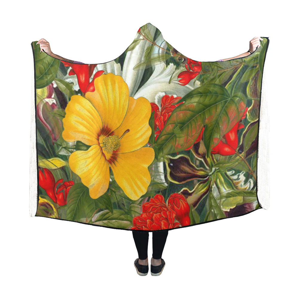 flora 1 Hooded Blanket 60''x50''