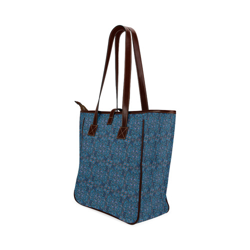 Blue Doodles - Hearts And Smiles Classic Tote Bag (Model 1644)