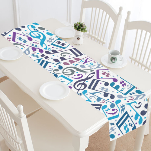 Music Note Table Runner 16x72 inch