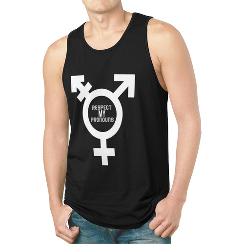 Respect My Pronouns New All Over Print Tank Top for Men (Model T46)
