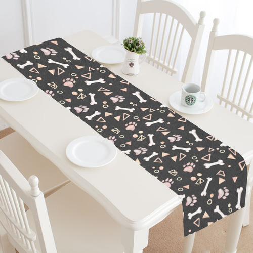 dog paw Table Runner 16x72 inch
