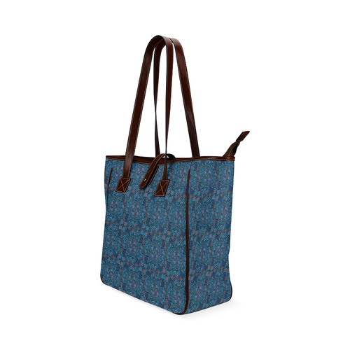 Blue Doodles - Hearts And Smiles Classic Tote Bag (Model 1644)