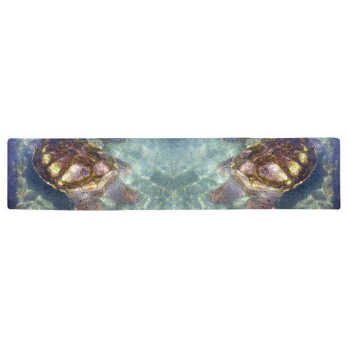 sea turtle Table Runner 16x72 inch