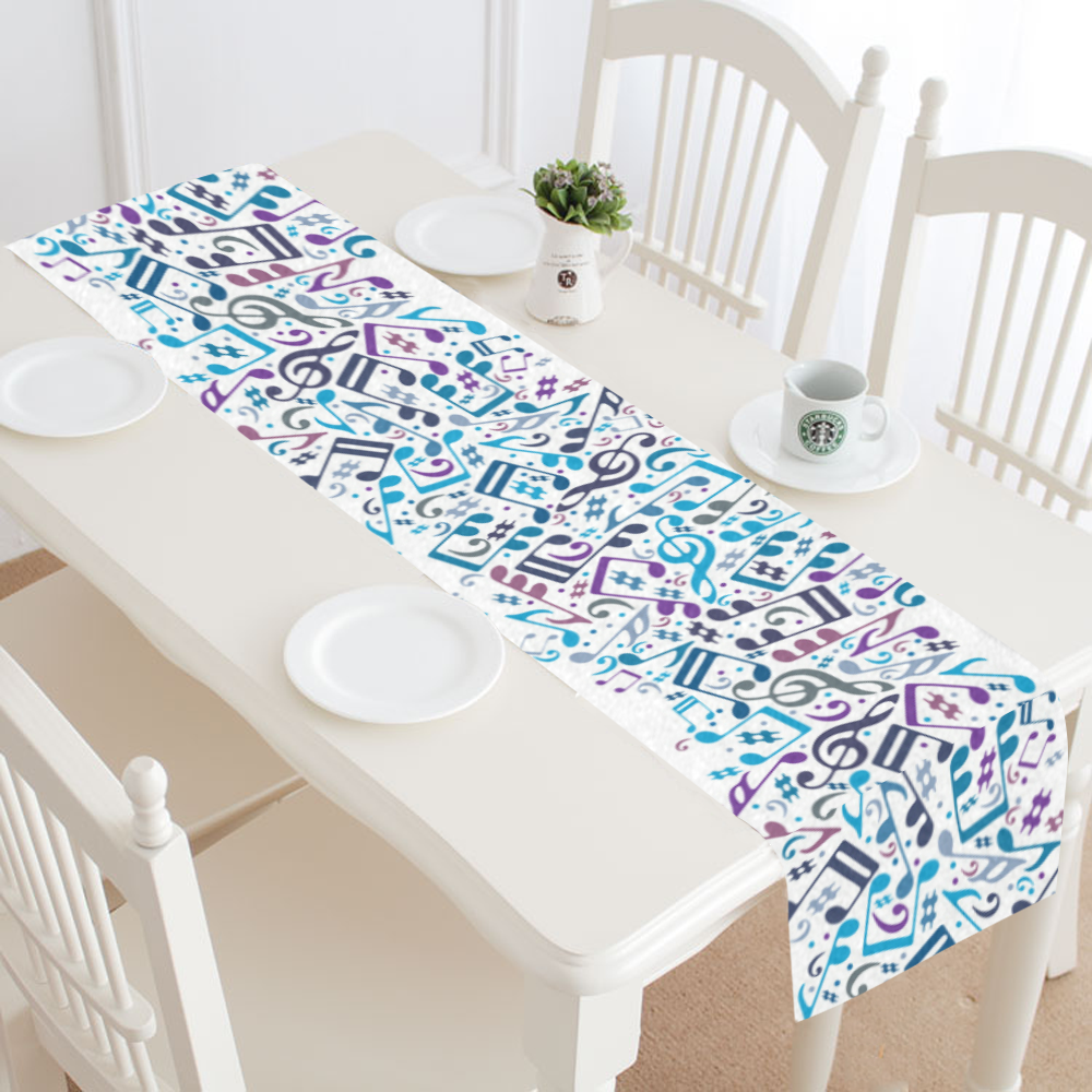 Music Note Table Runner 16x72 inch