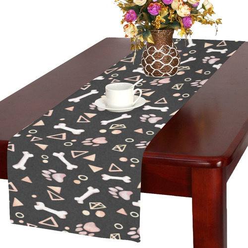 dog paw Table Runner 16x72 inch